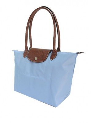 LC026*LONGCHAMP LE PLIAGE TOTE 2605089 SMALL/LONG HANDLE (BLUE MIST) *SUPER SALE